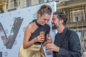 Amber Le BonSexy in Amber Le Bon Braless at the Opening and Garden of LAV at Graben30 in Vienna in Vienna Austria