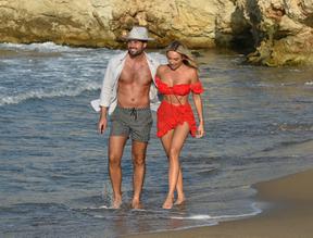 Amber TurnerSexy in Amber Turner And Dan Edgar nude along the beach in Turkey