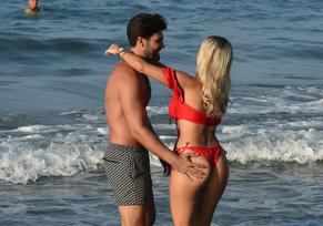 Amber TurnerSexy in Amber Turner And Dan Edgar nude along the beach in Turkey