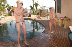 Angelique MorganSexy in Angelique Morgan Topless while on vacation in Malibu with reality TV star Oli