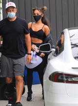 Ariana Grande left a gym in LA on Wednesday afternoon (July 2020)