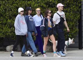 Ashley BensonSexy in Cara Delevingne, Ashley Benson, Kaia Gerber, Margaret Qualley, Tommy Dorfman head out for a walk in Los Angeles