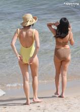 Gemma ArtertonSexy in Gemma Arterton Stuns In A Sexy Yellow Swimsuit At Exclusive Beach Party In Italy