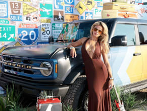 Brooks Nader Sexy in Brooks Nader Sexy Flaunts Her Hot Cleavage At The Alice + Olivia X Ford Bronco Launch In New York