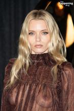 Abbey Lee Sexy in Abbey Lee Sexy Flashes Her Hot Breasts At Saint Laurent Fashion Show In Paris