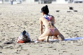 Bai LingSexy in Bai Ling Sexy Body in a Southern California Beach