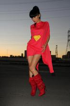 Bai LingSexy in Bai Ling Sexy in A Superman Costume for Halloween