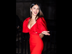Eiza Gonzalez Sexy Shows off Her Hot Cleavage In A Steamy Red Dress The CFDA Fashion Awards In NYC