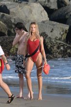  alt="Brooks Nader Sexy in Brooks Nader Sexy Shows Off Her Sizzling Body In A Spicy Red Swimsuit While Filming The Baywatch Reboot In La"