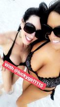 CLAUDIAROMANIANDBELLABONDSEXYWHILEENJOYINGADAYATTHEBEACHINMIAMI - NUDE STORY