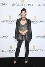 Bella Hadid Sexy in Bella Hadid Cleavage at De Grisogono Party in Cannes