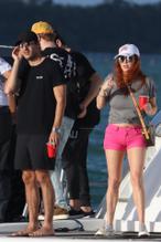 Bella ThorneSexy in Bella Thorne Sexy Seen On A Boat With Friends in Miami Beach