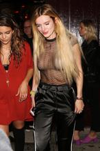 Bella ThorneSexy in Bella Thorne Braless  in A see through Top in West Hollywood 