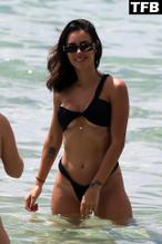 Bruna Biancardi Sexy Seen Showing Off Her Underboobs At The Beach in Miami 