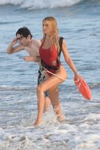  alt="Brooks Nader Sexy in Brooks Nader Sexy Shows Off Her Sizzling Body In A Spicy Red Swimsuit While Filming The Baywatch Reboot In La"