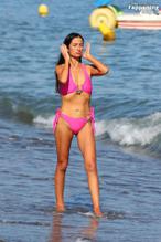 Chantelle HoughtonSexy in Chantelle Houghton Sizzles In Sexy Pink Bikini In Spain