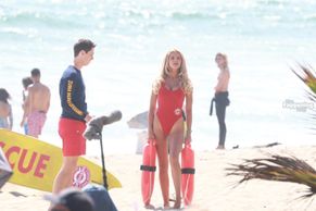  alt="Brooks Nader Sexy in Brooks Nader Sexy Shows Off Her Sizzling Body In A Spicy Red Swimsuit While Filming The Baywatch Reboot In La"