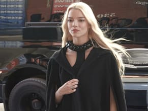 ANYATAYLORJOYSEXYFLAUNTSHERBEAUTIFULLEGSWHILEPROMOTINGHERFILMTHEGORGEINNEWYORKCITY - NUDE STORY