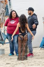 Camila Cabello Ass in A Black Thong Swimsuit On the Set of 'All in My Head'