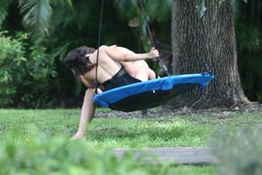 Camila CabelloSexy in Shawn Mendes and Camila Cabello chilling by a swing in Florida