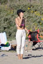 Camila CoelhoSexy in Camila Coelho Sexy Shows Off Her Rock Hard Abs During Beach Volleyball Match in Santa Monica