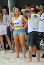 Camille KostekSexy in Camille Kostek Sexy during a charity soccer match on Miami Beach