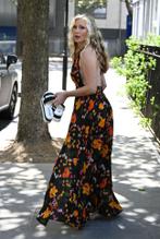 Caprice BourretSexy in Caprice Bourret Sexy Steps Out in A Thigh High Split Floral Dress On Her Way To Meet Friends for Lunch