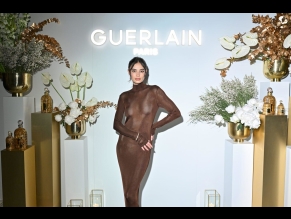  alt="Kelsey Merritt Sexy in Kelsey Merritt Sexy Stuns In A Hot Sheer Brown Dress At The Guerlain Opening In Nyc"