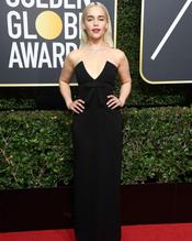 Emilia Clarke Sexy In Golden Globes 2017