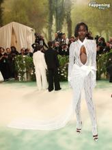 Adut AkechSexy in Adut Akech Stuns In Sexy Outfit At Met Gala In Nyc