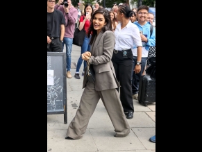 Rachel Zegler Sexy Seen Braless In London