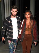 Chantel JeffriesSexy in Chantel Jeffries and Chainsmokers' Andrew Taggart enjoy a date night at a Catch restaurant in West Hollywood