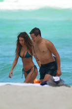 Chantel JeffriesSexy in Chantel Jeffries Sexy Seen in A Green Bikini On the Beach in Miami