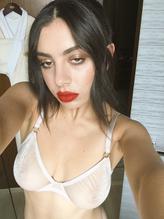 Charli XCXSexy in Charli XCX in A  White Bra From Twitter 