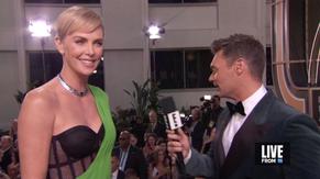 Charlize TheronSexy in Charlize Theron walks the Golden Globes red carpet in Beverly Hills