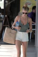 Charlotte McKinneySexy in Charlotte McKinney Braless at the Labor Day Weekend in Beverly Hills