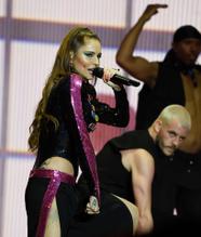 Cheryl ColeSexy in Cheryl Cole shows off her cleavage while performing on stage live at the Manchester Pride 2019