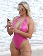 Chloe FerrySexy in Chloe Ferry Sexy flaunts voluptuous physique of hers while on holiday in Dubai