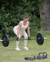 Chloe SimsSexy in Chloe Sims works out with her personal trainer Michael Evans in Essex