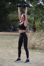 Chloe SimsSexy in Chloe Sims during workout session on 'The Only Way is Essex' TV show filming in London