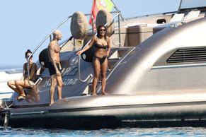 Christina MilianSexy in Christina Milian enjoys a day on a yacht in St Tropez