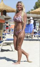 Christine McGuinnessSexy in Christine McGuinness showed off her stunning body with a great underboob in a bikini during her vacation in Mallorca