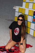 Claudia Romani Strips Down to Show Support for AC Milan 