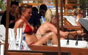 Coleen RooneySexy in Coleen Rooney Sexy spends time on the beach in Ibiza with friends