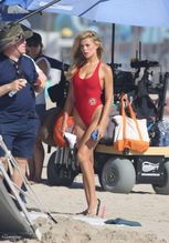  alt="Brooks Nader Sexy in Brooks Nader Sexy Shows Off Her Sizzling Body In A Spicy Red Swimsuit While Filming The Baywatch Reboot In La"