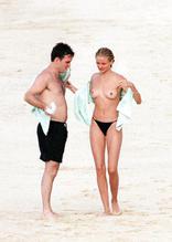 Cameron Diaz Sexy in Cameron Diaz Topless On South Beach Miami