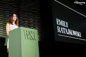 Emily Ratajkowski Sexy in Emily Ratajkowski Sexy Flaunts Her Amazing Legs At WSJ Innovators Awards In New York City