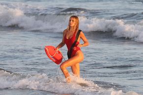  alt="Brooks Nader Sexy in Brooks Nader Sexy Shows Off Her Sizzling Body In A Spicy Red Swimsuit While Filming The Baywatch Reboot In La"