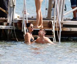 Danielle LloydSexy in Danielle Lloyd parties in Ibiza with husband Michael and friends Bikini 