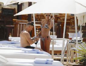 Danielle LloydSexy in Danielle Lloyd parties in Ibiza with husband Michael and friends Bikini 